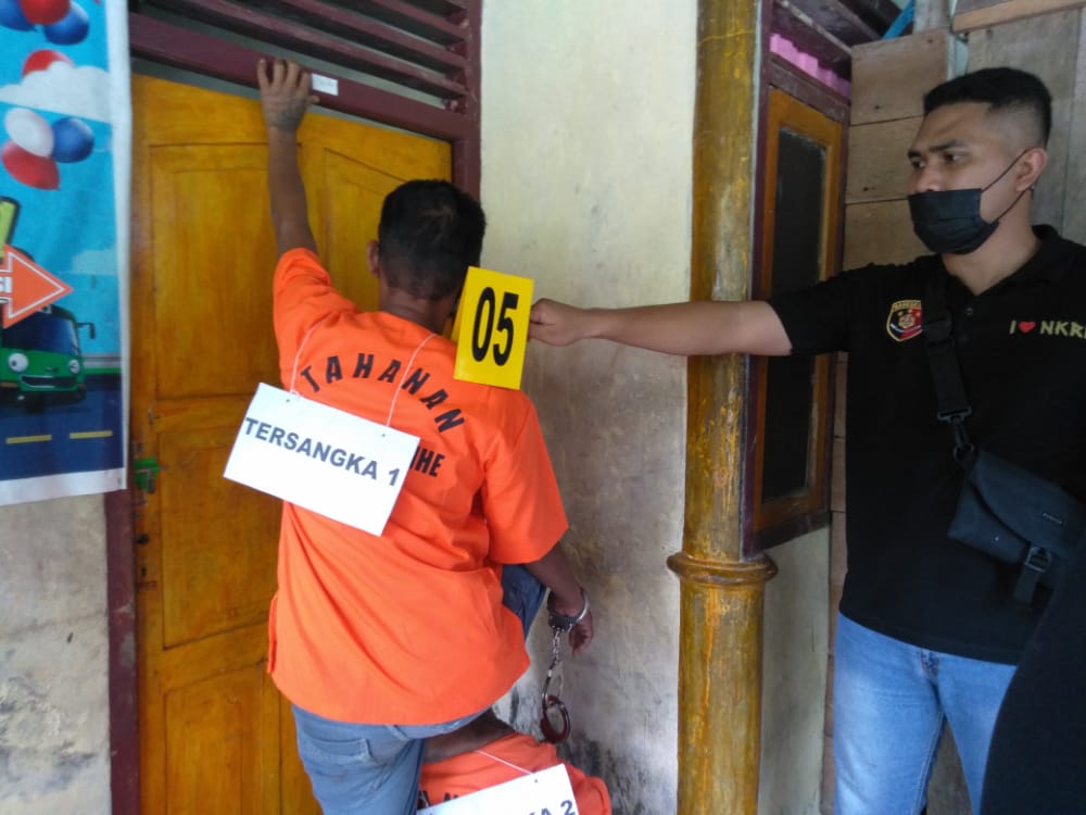 Salah satu adegan dalam rekonstruksi