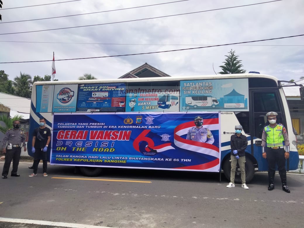Gerai Vaksin Satlantas Sangihe