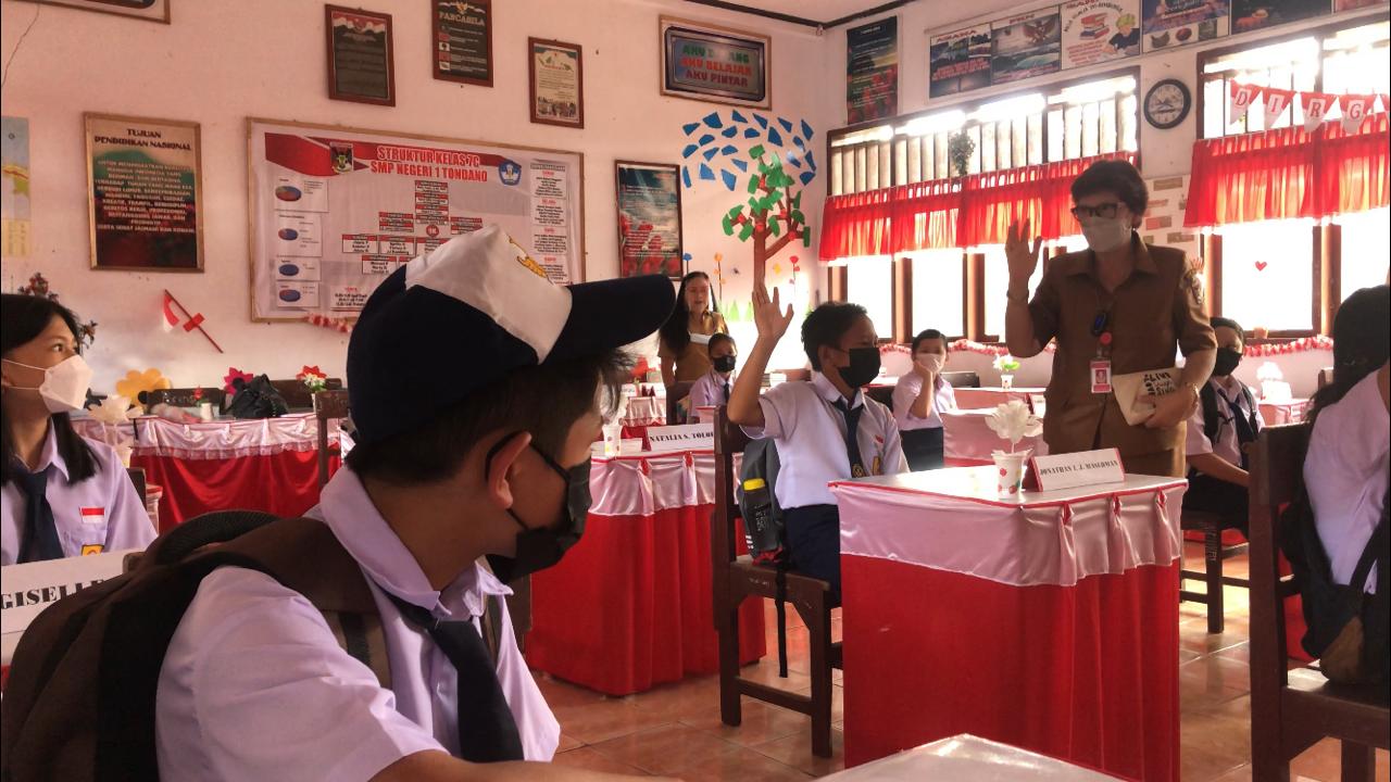 Belajar Tatap Muka di Minahasa