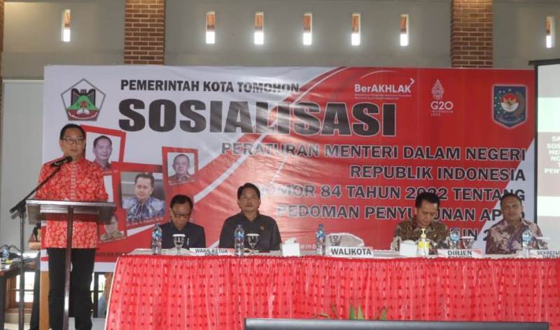 Permendagri penyusunan APBD 2023 Tomohon
