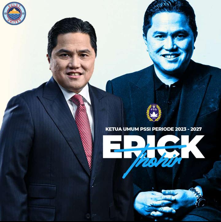 Ketua Umum PSSI, Erick Tohir