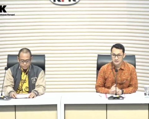Konfrensi Pers KPK terkait dugaan kasus korupsi di Bolmut, Selasa (22/09/2026). foto: tangkapan layar live kpk